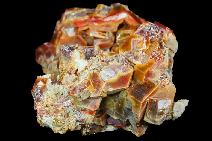 Bargain, Red & Brown Vanadinite Crystal Cluster - Morocco #117730